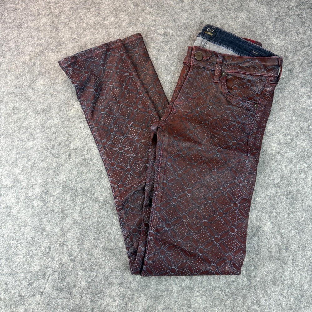 Citizens of Humanity Women's High Rise‎ Skinny Coated Jeans Lhasa Red 25